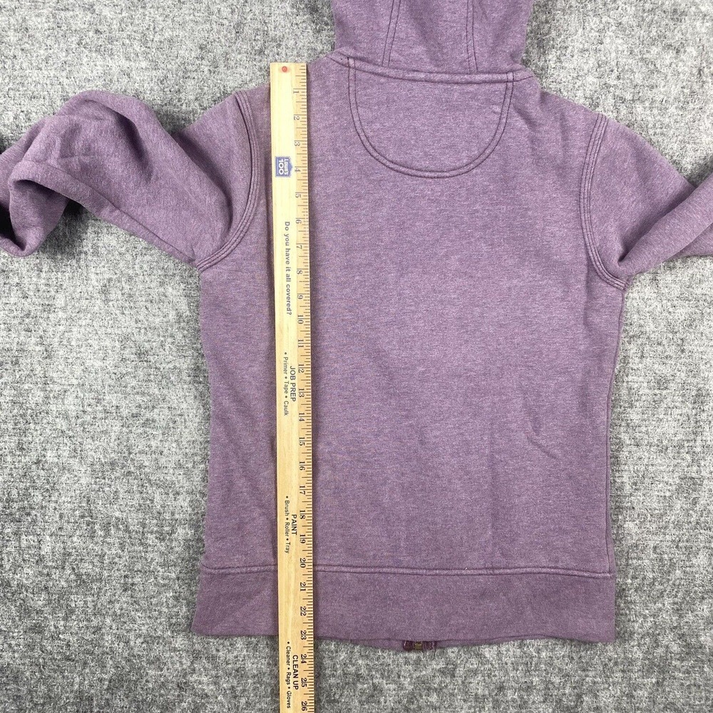 Carhartt Sweatshirt Jacket Women XS Purple Full Zip Spell Out Embroidered Hoodie - Picture 12 of 13